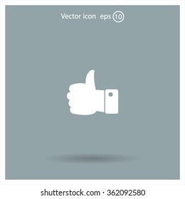 Vector thumb up icon