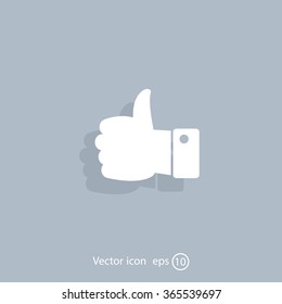 Vector thumb up icon