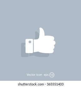 Vector thumb up icon