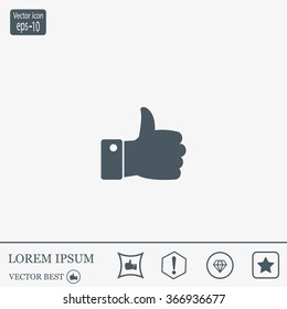 Vector thumb up icon
