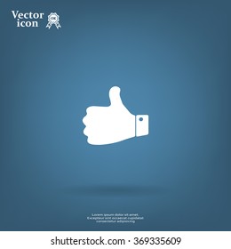 Vector thumb up icon