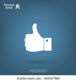 Vector thumb up icon