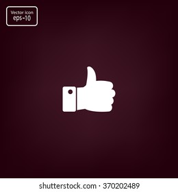 Vector thumb up icon