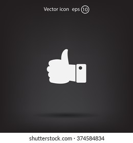 Vector thumb up icon