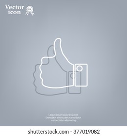 Vector thumb up icon
