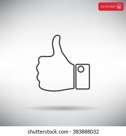 Vector thumb up icon
