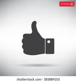 Vector thumb up icon