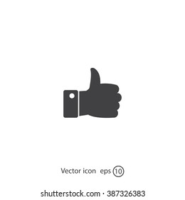 Vector thumb up icon