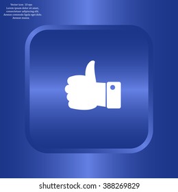 Vector thumb up icon