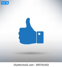 Vector thumb up icon