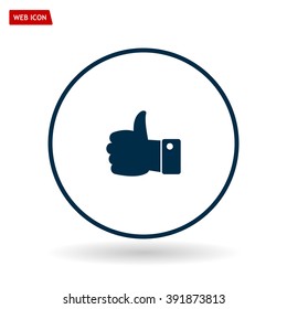 Vector thumb up icon
