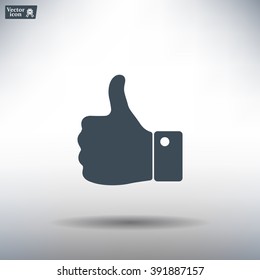 Vector thumb up icon
