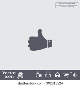 Vector thumb up icon