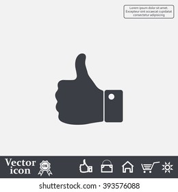 Vector thumb up icon