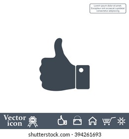 Vector thumb up icon