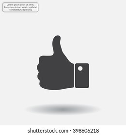 Vector thumb up icon