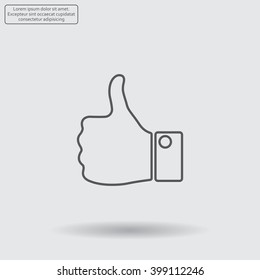 Vector thumb up icon