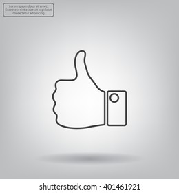 Vector thumb up icon