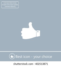 Vector thumb up icon