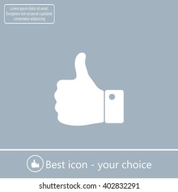 Vector thumb up icon