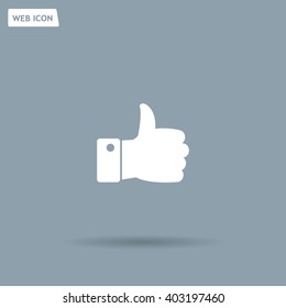 Vector thumb up icon