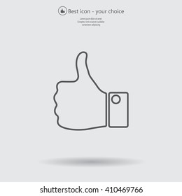 Vector thumb up icon