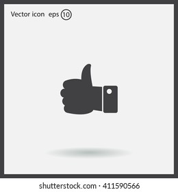 Vector thumb up icon