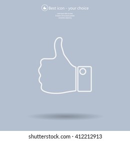 Vector thumb up icon
