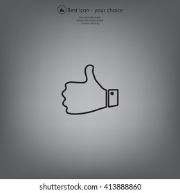 Vector thumb up icon