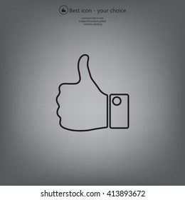 Vector thumb up icon