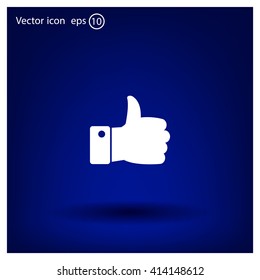 Vector thumb up icon