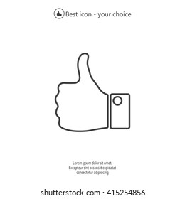 Vector thumb up icon