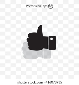 Vector thumb up icon