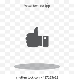 Vector thumb up icon
