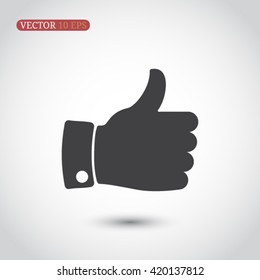 Vector thumb up icon