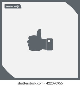 Vector thumb up icon
