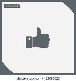 Vector thumb up icon
