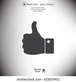 Vector thumb up icon