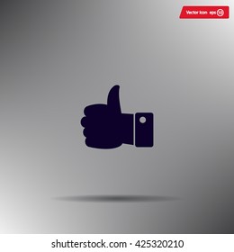 Vector thumb up icon