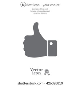 Vector thumb up icon