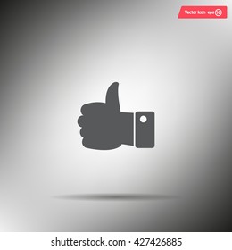 Vector thumb up icon