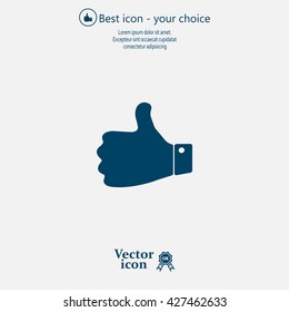 Vector thumb up icon