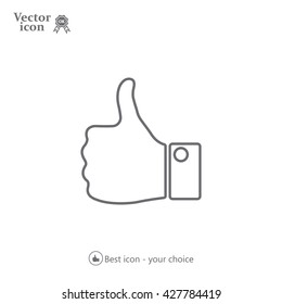 Vector thumb up icon