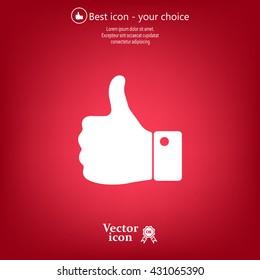 Vector thumb up icon
