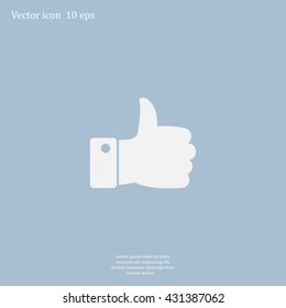 Vector thumb up icon