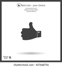 Vector thumb up icon