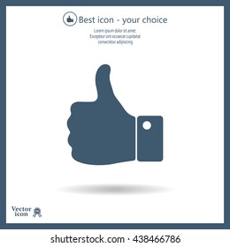 Vector thumb up icon
