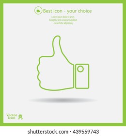 Vector thumb up icon