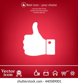Vector thumb up icon