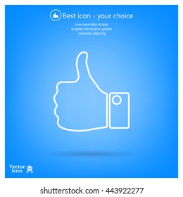 Vector thumb up icon